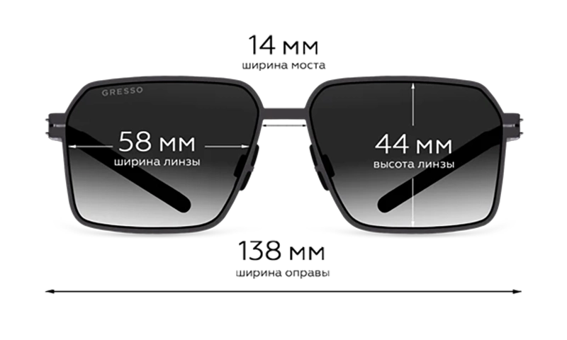 Солнцезащитные очки GRESSO Dallas G0061TB02S